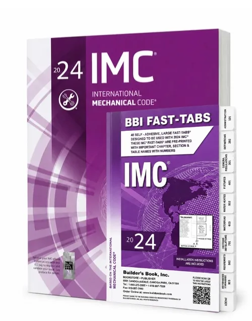 International Mechanical Code (IMC) 2024 Edition with Fast Tabs