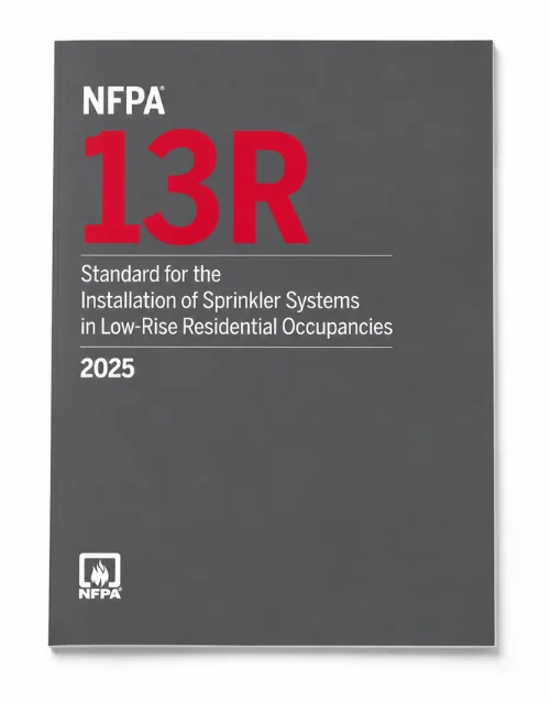 NFPA 13R 2025 Edition, ISBN 9781455931484 – Standard for the Installation of Sprinkler Systems in Low Residential Occupancies