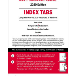 2020 NEC Code Index tabs, ISBN 9781455928620: NFPA 70 National Electrical Code