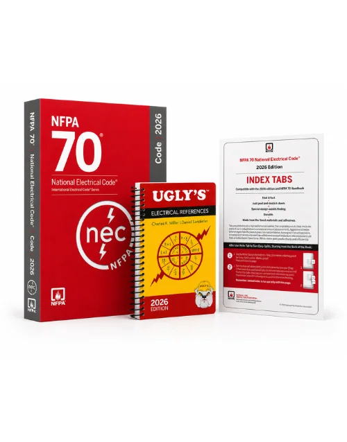NFPA 70 NEC 2026 Paperback Combo with Ugly’s and Index Tabs