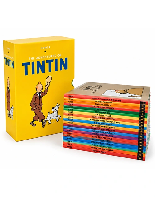 The adventures of Tintin Comic box set of 23 Books paperback: Complete Set, ISBN 9781405294577